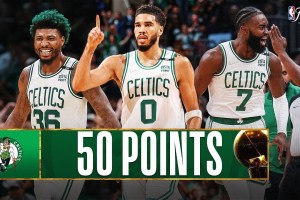 Boston Celtics, la grande notte del trio Brown-Tatum-Smart