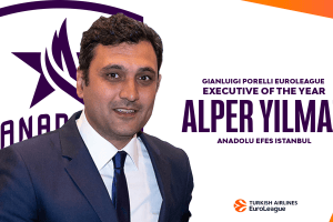 Efes’s Yilmaz repeats as EuroLeague Executive of the Year