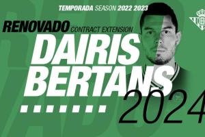 Coosur Real Betis officially re-signs Dairis Bertans