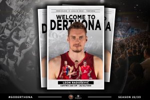 Un centro da EuroLega per il Derthona: benvenuto Leon Radošević