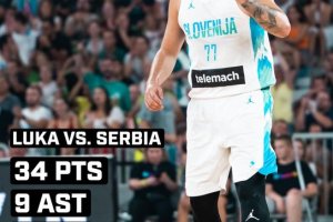 Highlights: Luka Doncic leads Slovenia to win over Serbia