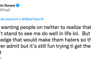 Kevin Durant risponde “a caso” alle accuse su Twitter: Qui gli utenti non vogliono che io sia felice