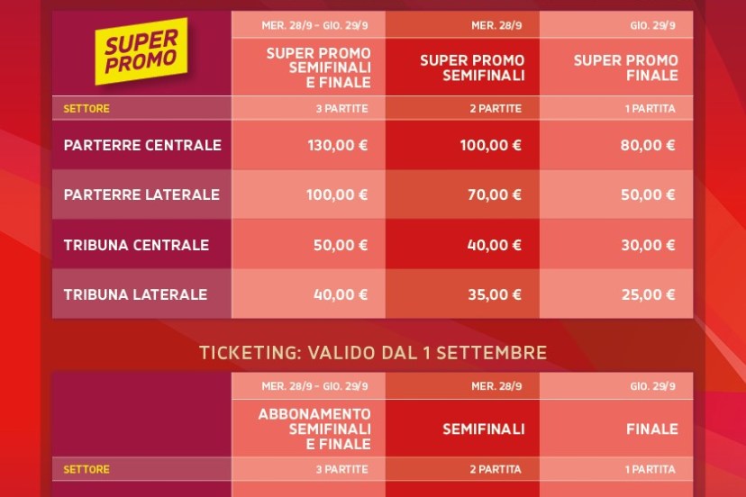 Frecciarossa Supercoppa prevendita