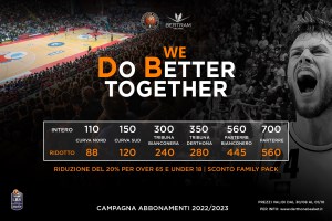 ‘We Do Better Together’: il 30.08 scatta la seconda fase della campagna abbonamenti di Tortona