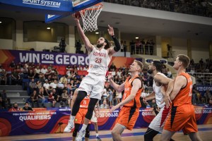 Tornike Shengelia suffers shoulder injury during Georgia-Netherlands