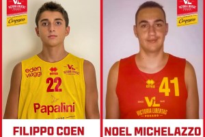 Filippo Coen e Noel Michelazzo entrano nel Settore Giovanile della Carpegna Prosciutto Papalini