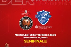 Supercoppa, verso Bertram Derthona-Dinamo Sassari: le info su pullman e biglietti