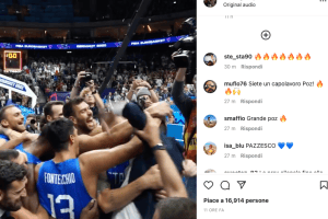 Gianmarco Pozzecco, la festa con gli azzurri: Abbiamo scioccato il mondo