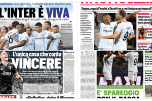 Francia-Italia sui quotidiani sportivi italiani: spazio in prima pagina
