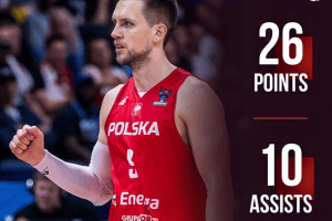 Mateusz Ponitka posts triple double (26pts+16reb+10ast) in win vs. Slovenia