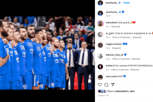 Un cuore azzurro per Simone Fontecchio. L’amore dei tifosi su Instagram
