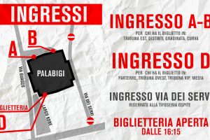 PalaBigi: le info di servizio per gli spettatori