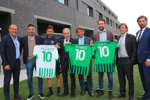 Petrucci e Pozzecco in visita al Sassuolo Calcio