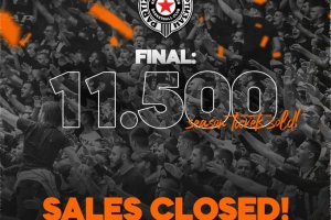 Il Partizan annuncia la vendita di ben 11.500 abbonamenti