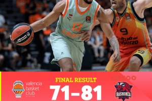 Kotsar on fire, il Cazoo Baskonia vince il derby spagnolo con Valencia