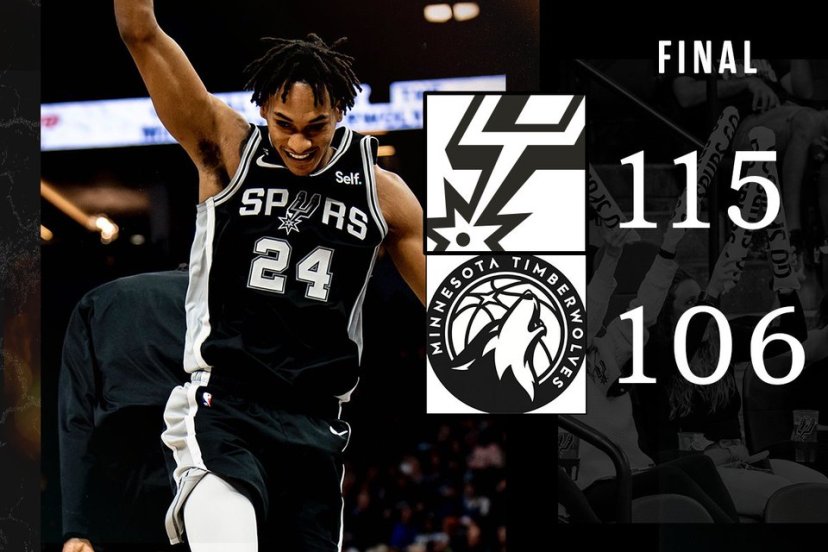 Terza vittoria su tre gare in trasferta per gli Spurs: espugnata Minneapolis
