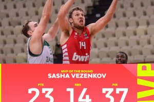 Euroleague Round 2 MVP: Sasha Vezenkov