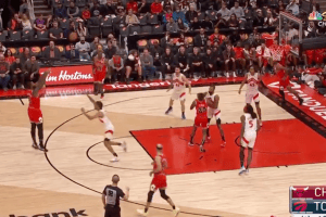 Andre Drummond shots 3 for 3 from three, in career he is 15 for 114