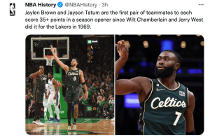 Boston Celtics, Tatum-Brown come West-Chamberlain