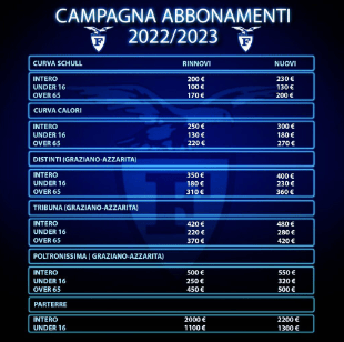 Fortitudo Bologna abbonamenti