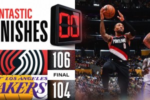 Lakers-Blazers, 2’14” di pura follia cestistica