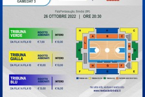 Brindisi: Sfida al vertice al PalaPentassuglia contro gli estoni del Kalev/Cramo