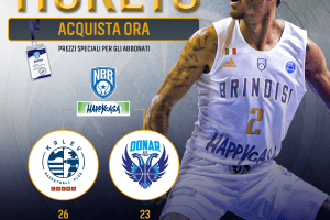 Brindisi, in vendita i biglietti per le prossime partite interne di FIBA Europe Cup