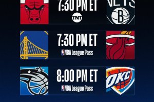 NBA, il programma della notte inizia da Nets-Bulls