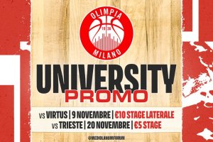 Olimpia Milano annuncia la ‘University Promo’