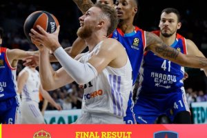 L’Anadolu Efes cade di nuovo, sconfitta sul campo del Real Madrid