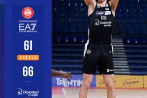 IBSA Next Gen Cup 2022/23, Girone B: EA7 Emporio Armani Milano-Dolomiti Energia Trentino 61-66