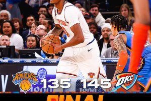 Attacchi più delle difese, i Thunder battono i Knicks 145-135