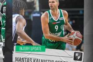Zalgiris Kaunas’ Mantas Kalnietis out two weeks with thigh strain
