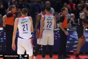 Virtus Bologna-Efes, Milos Teodosic perde le staffe. Espulso