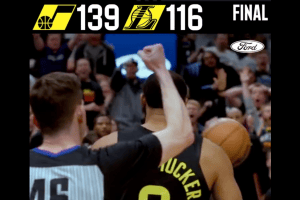 Jazz a valanga sui Lakers, si rivede Fontecchio
