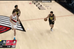 Simone Fontecchio, 12′ a Portland nel successo dei Jazz