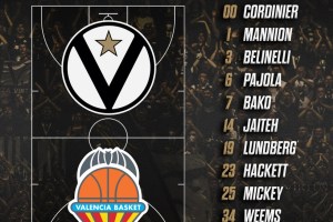 Segafredo Virtus Bologna: i 12 bianconeri per la sfida con il Valencia, out Shengelia