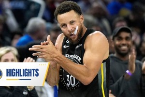 Warriors, i 40 di Curry ai Cavs