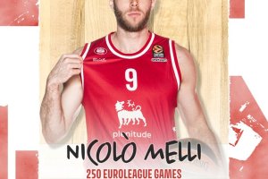 Nicolò Melli diventa il terzo italiano a raggiungere le 250 presenze in Euroleague
