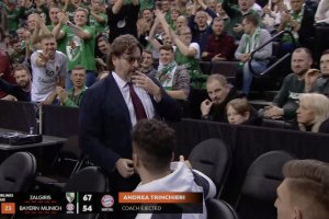 Bayern, Trinchieri espulso contro lo Zalgiris