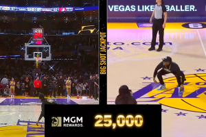 Los Angeles Lakers, un altro half court shot da 25.000 dollari a segno