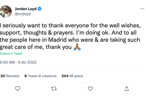 Jordan Loyd rassicura tutti: Sto bene