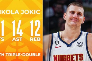 Storico Nikola Jokic: tripla doppia numero 80 in carriera