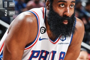 La tripla doppia di James Harden basta a Phila per il successo di Detroit