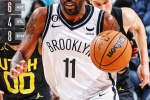 Season high per Irving, Brooklyn vince a Salt Lake City