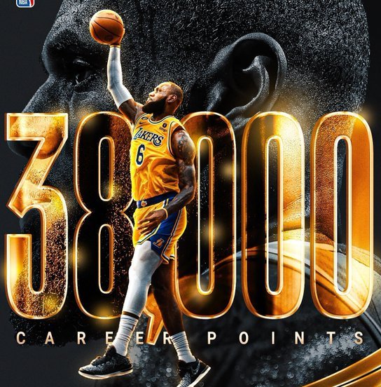 LeBron James 38.000