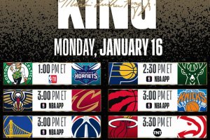 NBA, il ricco programma del Martin Luther King Day