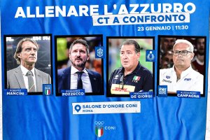 “Allenare l’Azzurro, CT a confronto” al Salone d’Onore del CONI