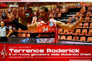 Caffè Mokambo Chieti Basket 1974, ufficiale Terrence Roderick