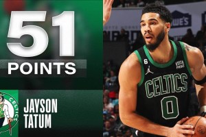 Jayson Tatum sempre più on fire, la notte dei 51 punti
